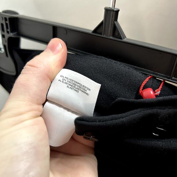 Anne Klein AK Bi Stretch Modern Dress Pants Womens Size 8 Black NWT NEW - Picture 8 of 8